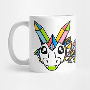 Queer Pride Fidget Crystal Dragon Mug